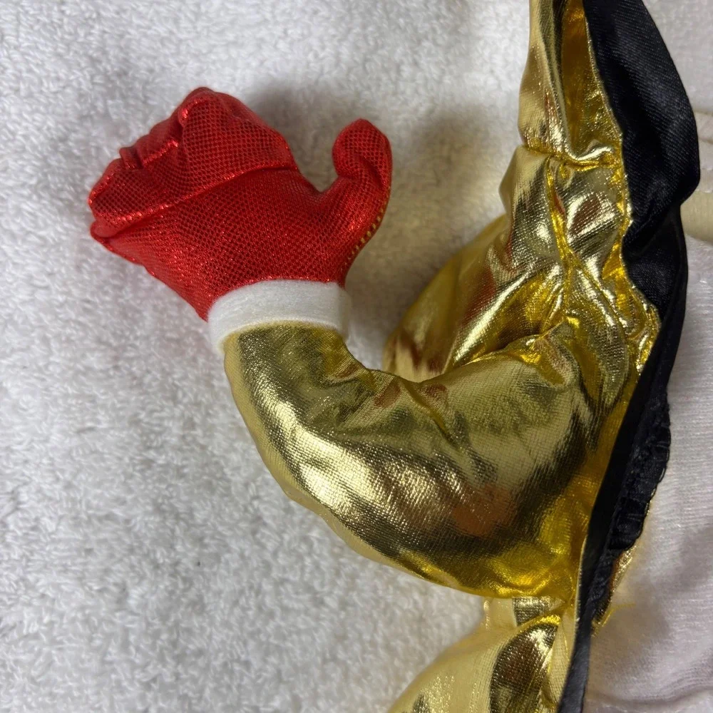 Pet Costume Boxer Champ Dog Cat Outfit Hoodie Red Shorts Gold‎ Robe Small